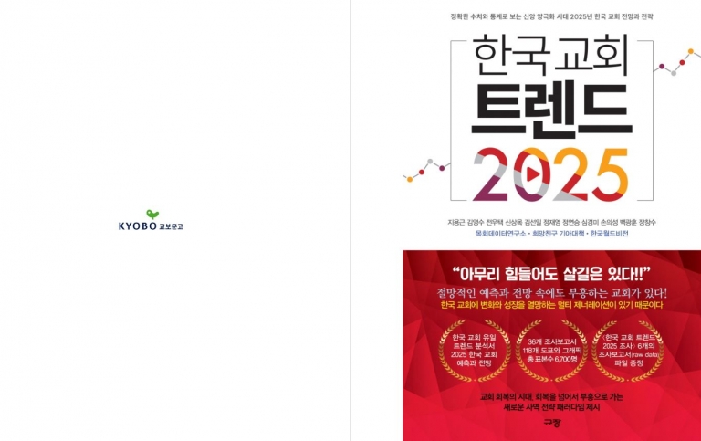 2024년 10월 추천도서 : 한국교회 트렌드 2025 [지용근 외 10인 저 규장]